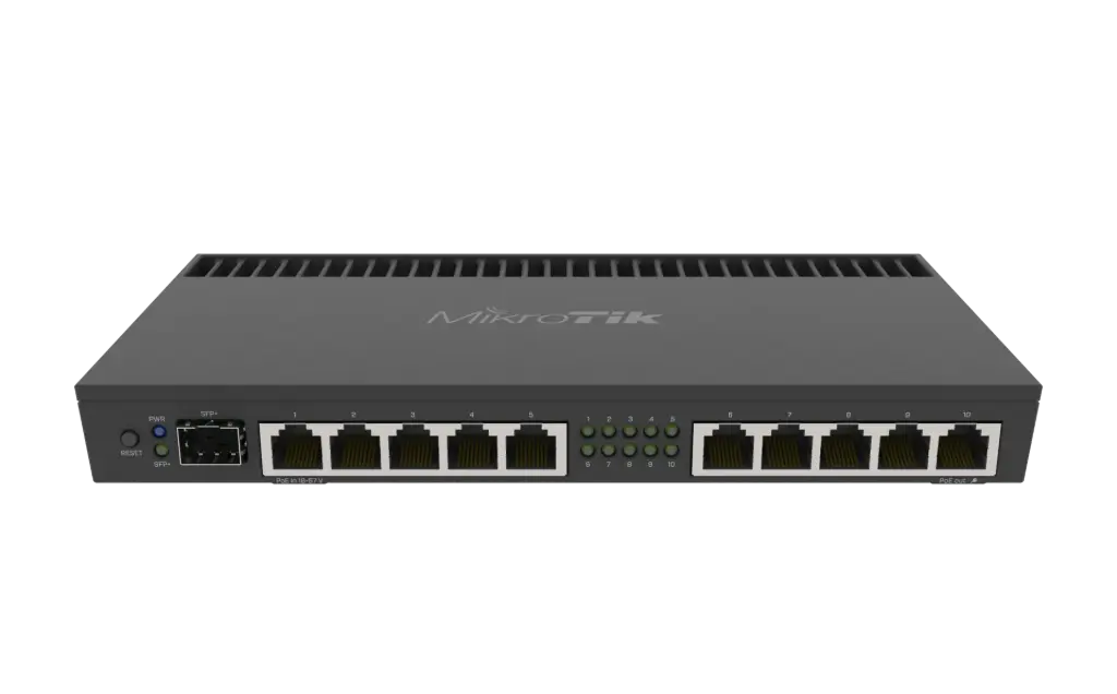 ROUTER MIKROTIK RB4011IGS+RM 10 PUERTOS GIGABIT 