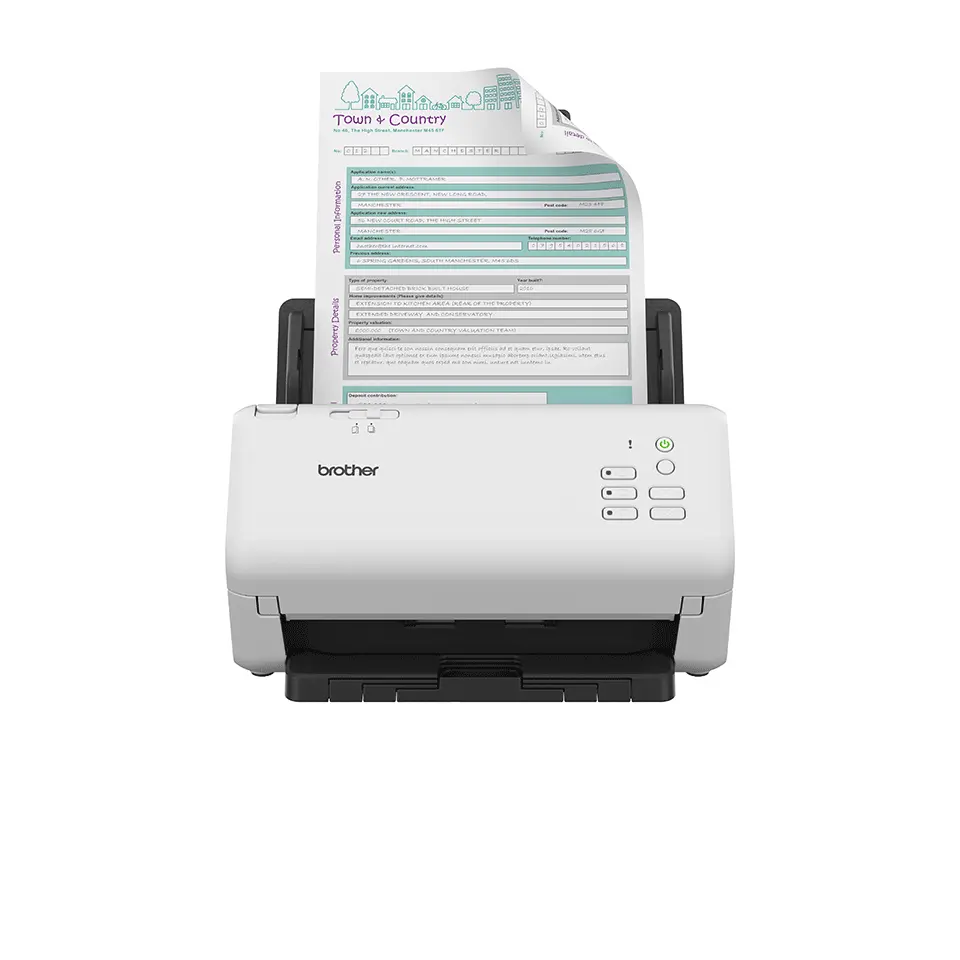SCANER BROTHER ADS-4300N ALTO TRAFICO 40/80PPM RED 