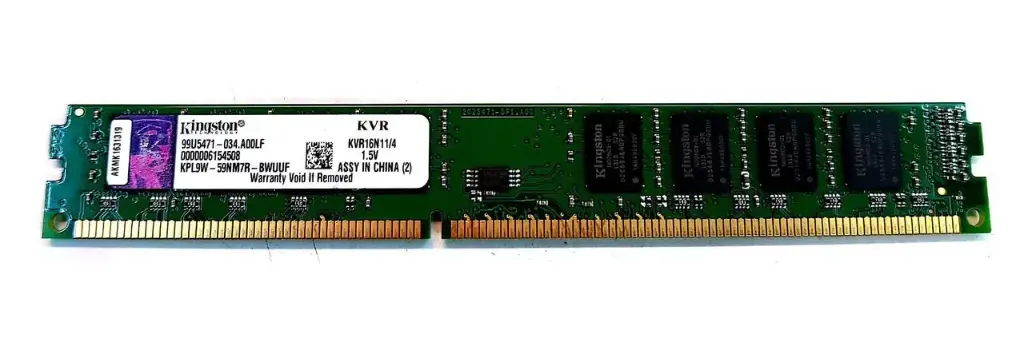MEMORIA RAM KINGSTON KVR16N11/4 4GB  PC3-12800 CL11 
