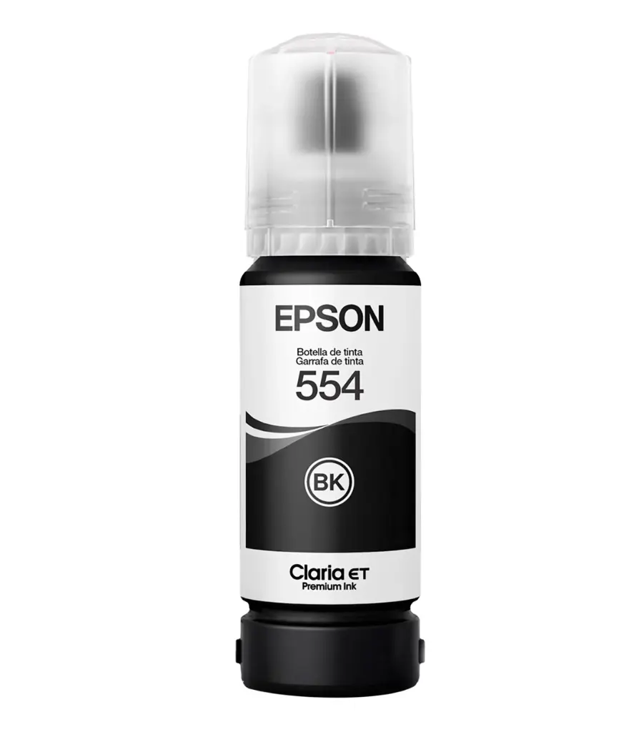 TINTA EPSON 554 T554120-AL COLOR NEGRO P/L8180