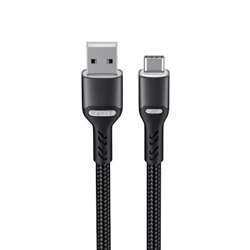CABLE HAVIT CB6217 USB TIPO-C NEGRO 3A