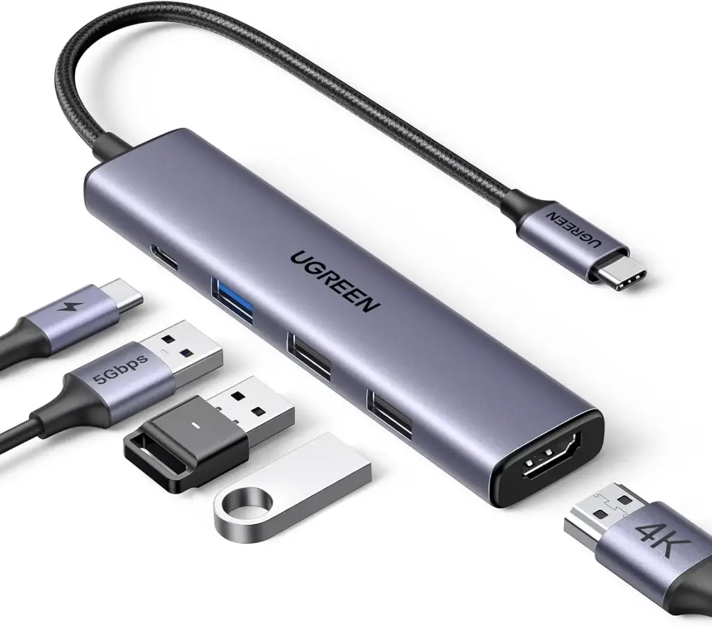 ADAPTADOR UGREEN CM478 USB C, MULTIPUERTOS 