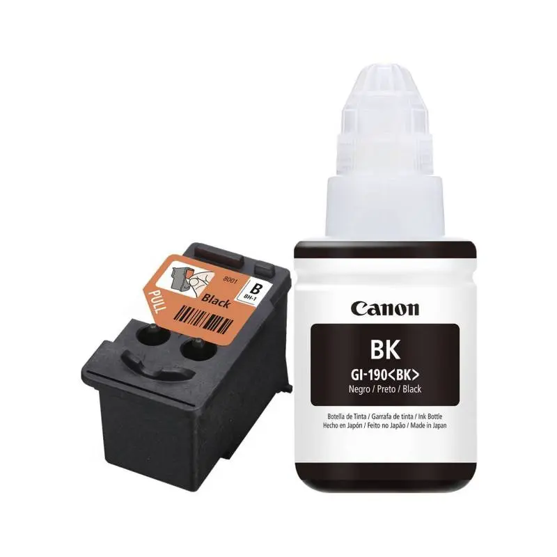 MEGA KIT CANON CABEZAL BH-1 Y TINTA GI-190 NEGRO