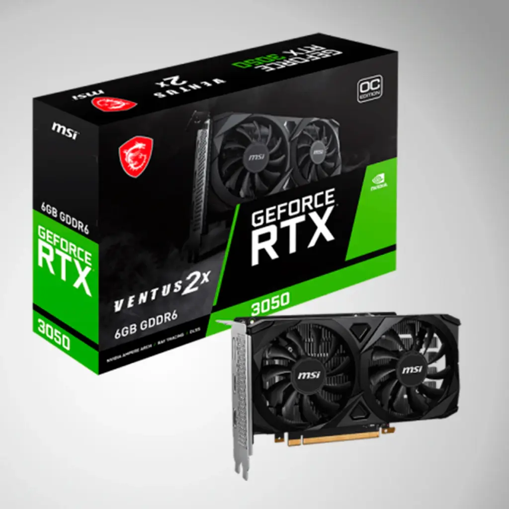 TARJETA DE VIDEO MSI VENTUS 2X GEFORCE RTX 3050
