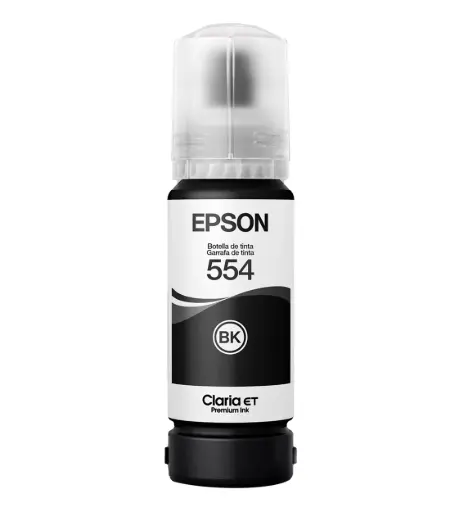 [554N] TINTA EPSON 554 T554120-AL COLOR NEGRO P/L8180
