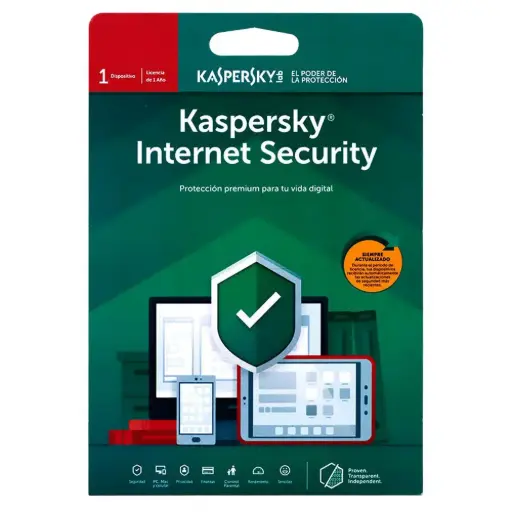 [KAS1X1] LICENCIA  ANTIVIRUS KASPERSKY INTERNET SECURITY 1 PC X 1 AÑO