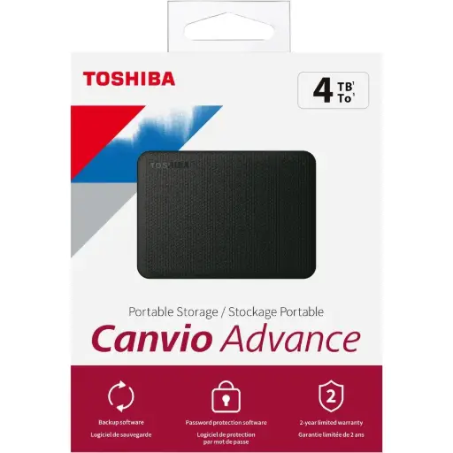 [HDTCA40XG3CA] DISCO DURO EXTERNO TOSHIBA CANVIO ADVANCE HDTCA40XG3CA DE 4TB  