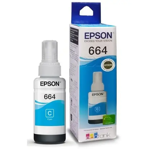 [T664C] TINTA EPSON T664 T664220 COLOR CYAN